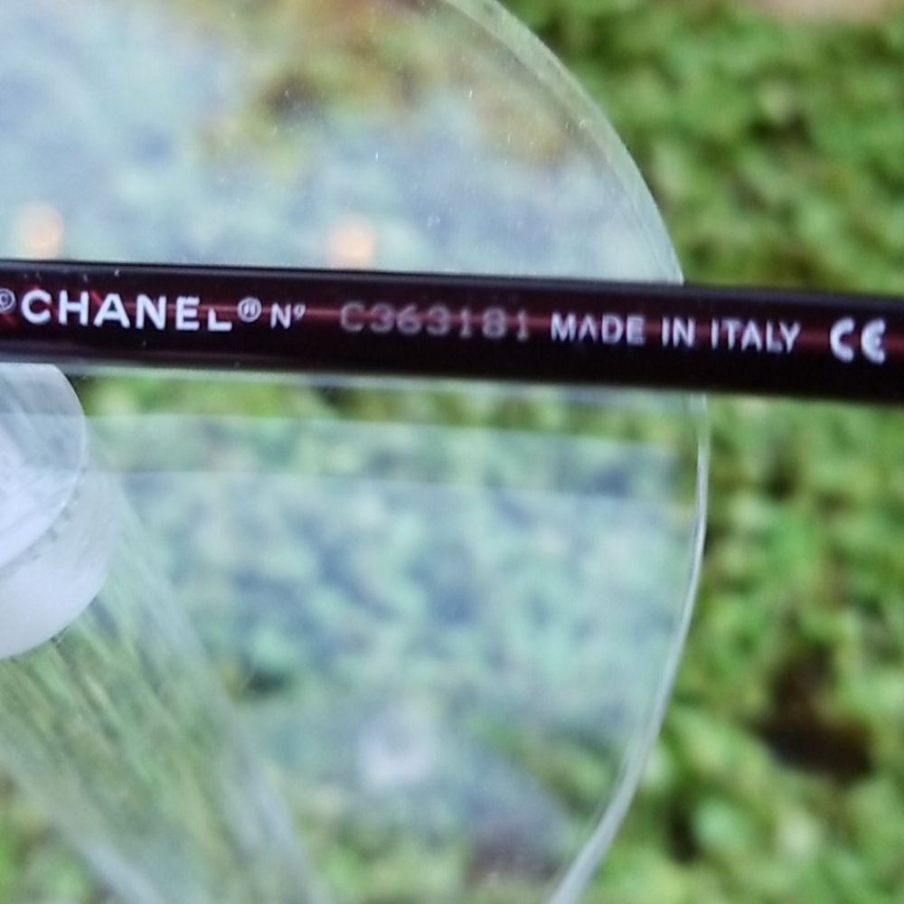 CHANEL Women's Burgundy Sunglasses - Picture 10 of 16